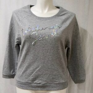 Like new VICTORIA'S SECRET gray sweat shirt